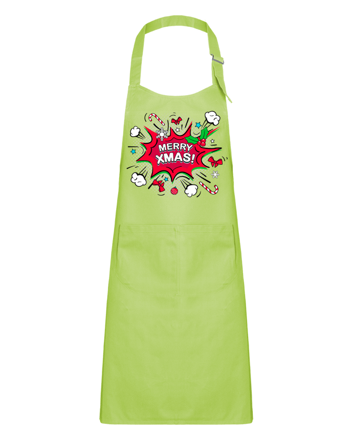 Kids chef pocket apron Merry XMAS by MaxfromParis
