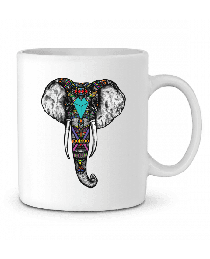 Ceramic Mug Éléphant indien by jorrie