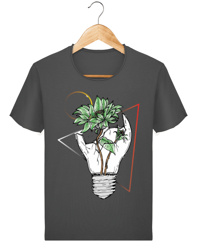  T-shirt Homme vintage Ampoule vs la nature par jorrie