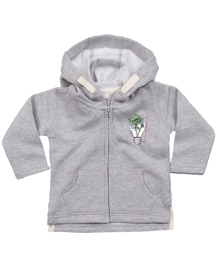 Hoddie with zip for baby Ampoule vs la nature by jorrie