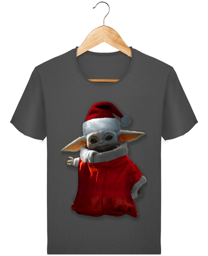  T-shirt Homme vintage Baby Yoda lutin de Noël par Kaarto