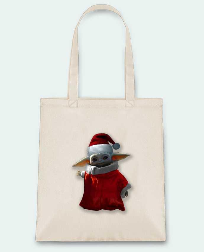 Tote-bag Baby Yoda lutin de Noël par Kaarto