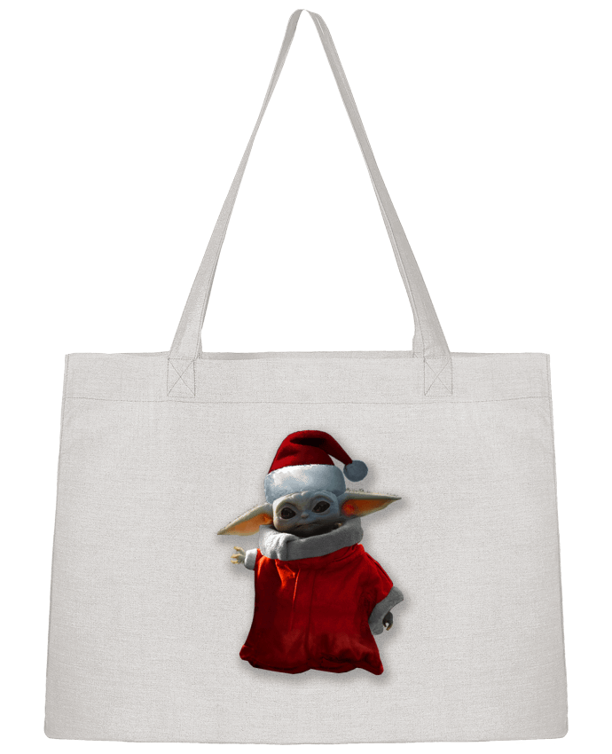 Sac Shopping Baby Yoda lutin de Noël par Kaarto