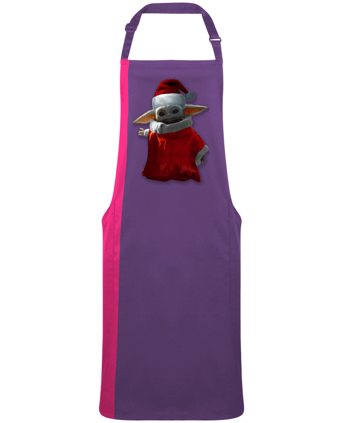 Tablier bicolore Baby Yoda lutin de Noël par  Kaarto