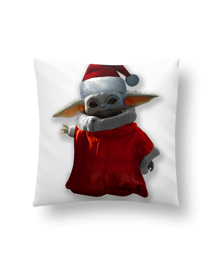 Cushion synthetic soft 45 x 45 cm Baby Yoda lutin de Noël by Kaarto