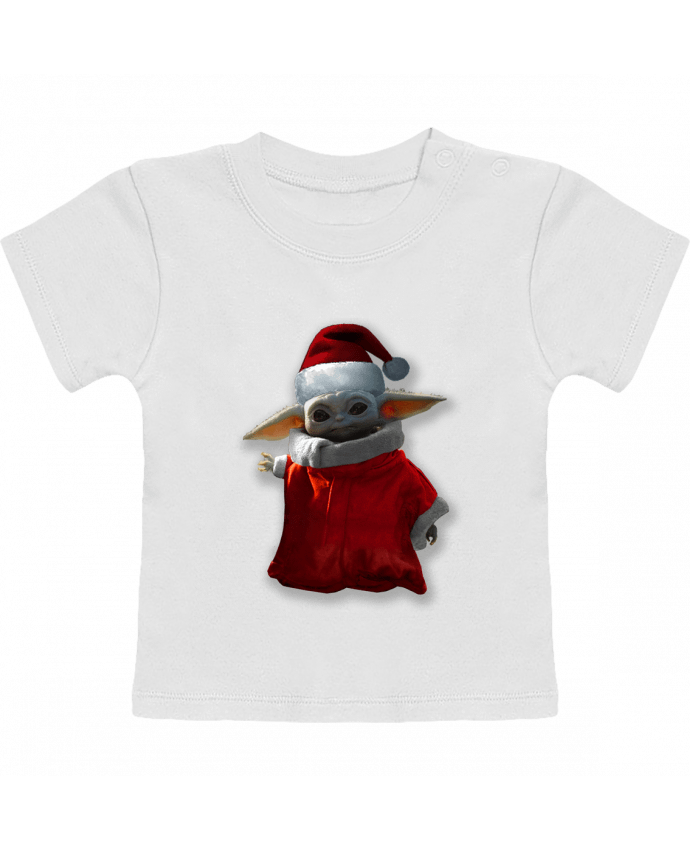 T-Shirt Baby Short Sleeve Baby Yoda lutin de Noël manches courtes du designer Kaarto