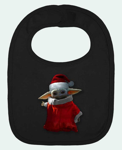 Bavoir bébé uni Baby Yoda lutin de Noël par Kaarto