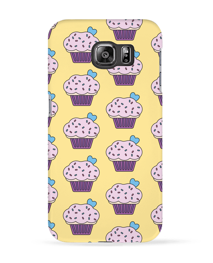 Case 3D Samsung Galaxy S6 Cupcake coeur - tunetoo