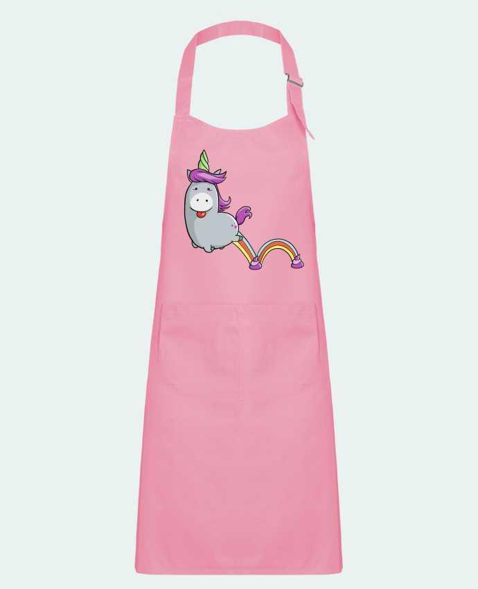 Kids chef pocket apron Licorne sautillante by Tomi Ax - tomiax.fr