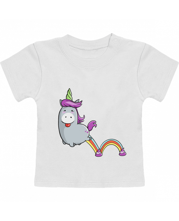 T-shirt bébé Licorne sautillante manches courtes du designer Tomi Ax - tomiax.fr