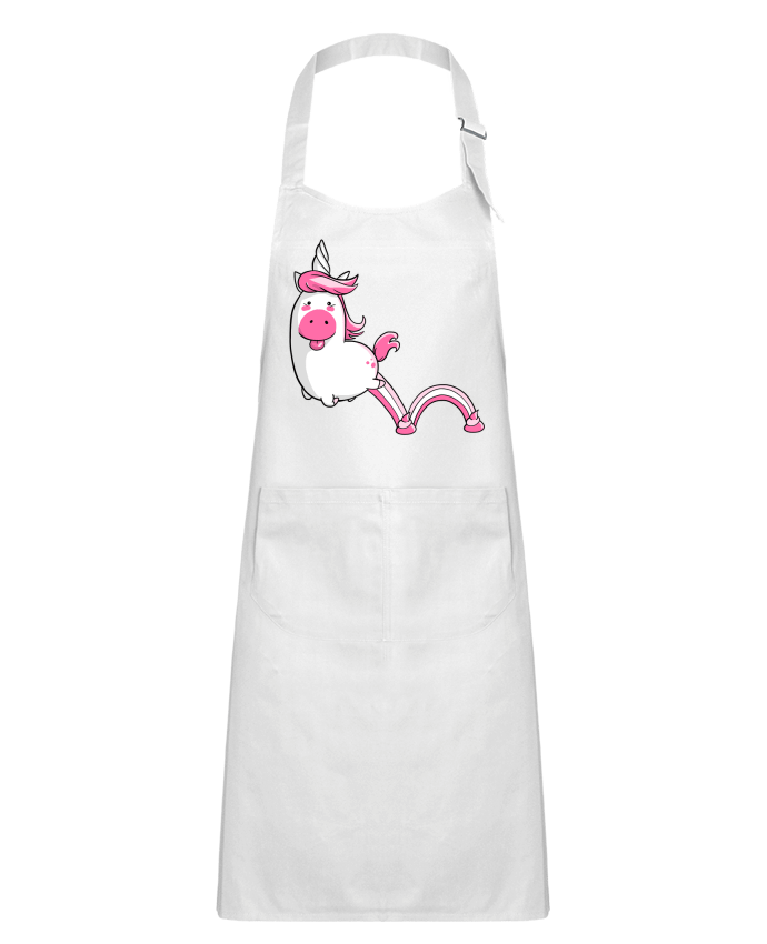 Tablier Enfant Licorne Sautillante - Version rose par Tomi Ax - tomiax.fr