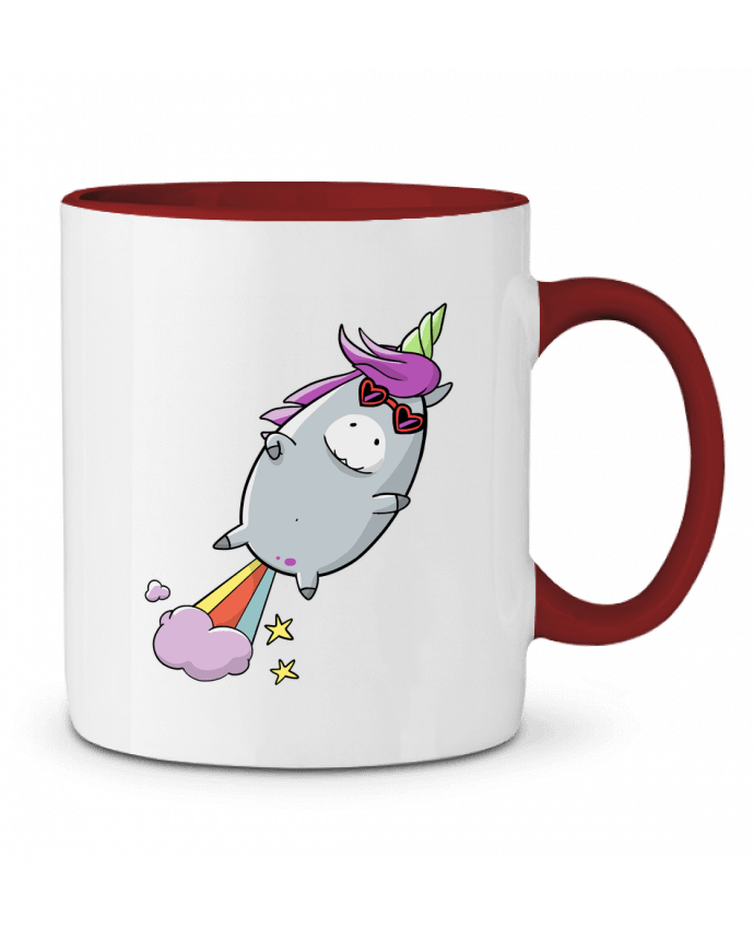 Taza Cerámica Bicolor Licorne à propulsion naturelle Tomi Ax - tomiax.fr