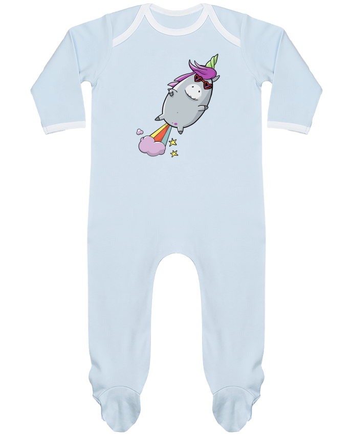 Pijama Bebé Manga Larga Contraste Licorne à propulsion naturelle por Tomi Ax - tomiax.fr