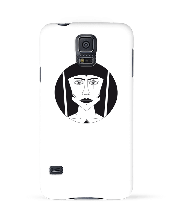 Case 3D Samsung Galaxy S5 Visage géométrique by Ambrestr