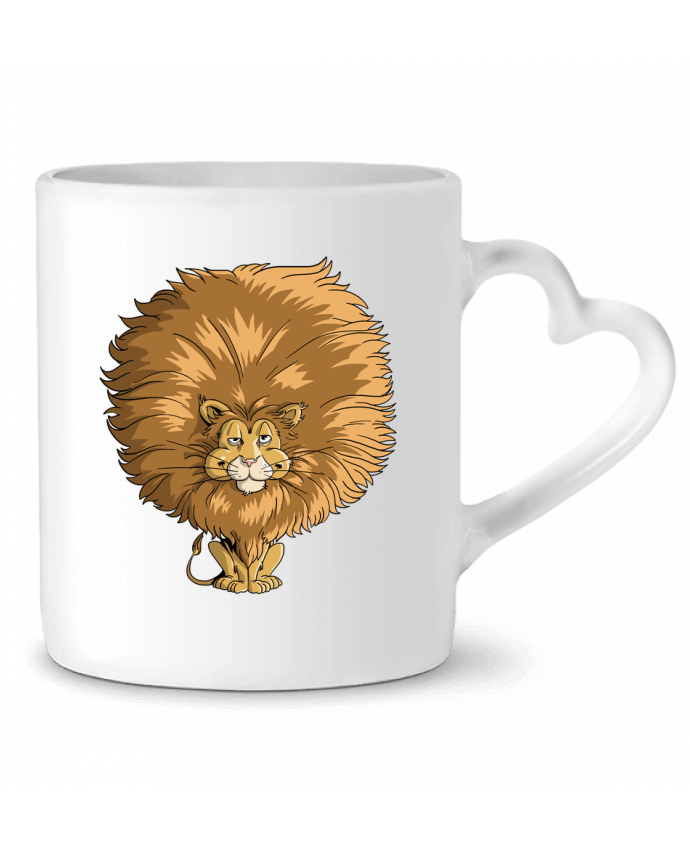 Mug Heart Lion à grosse crinière by Tomi Ax - tomiax.fr