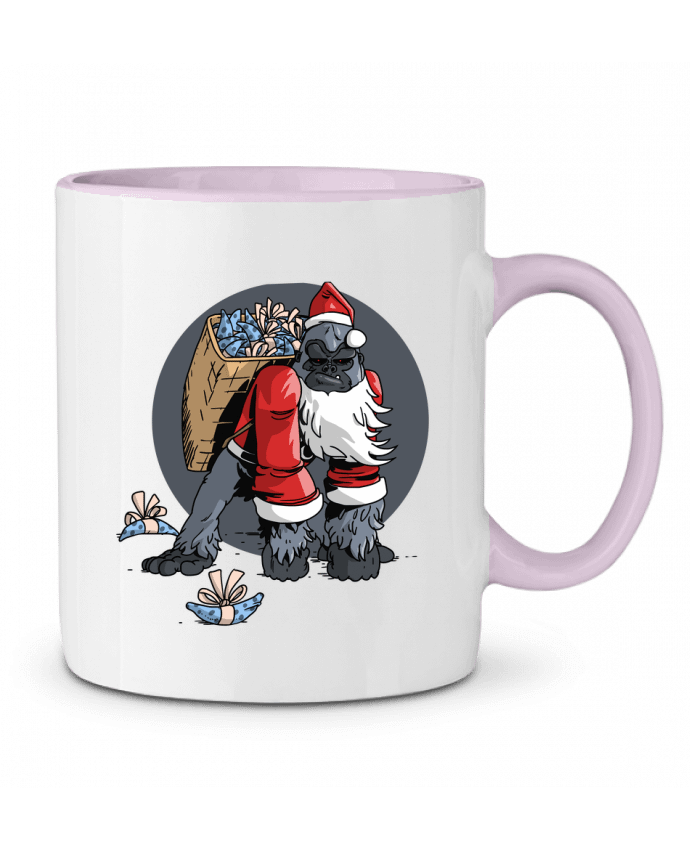 Mug bicolore Le Noël du Gorille Tomi Ax - tomiax.fr