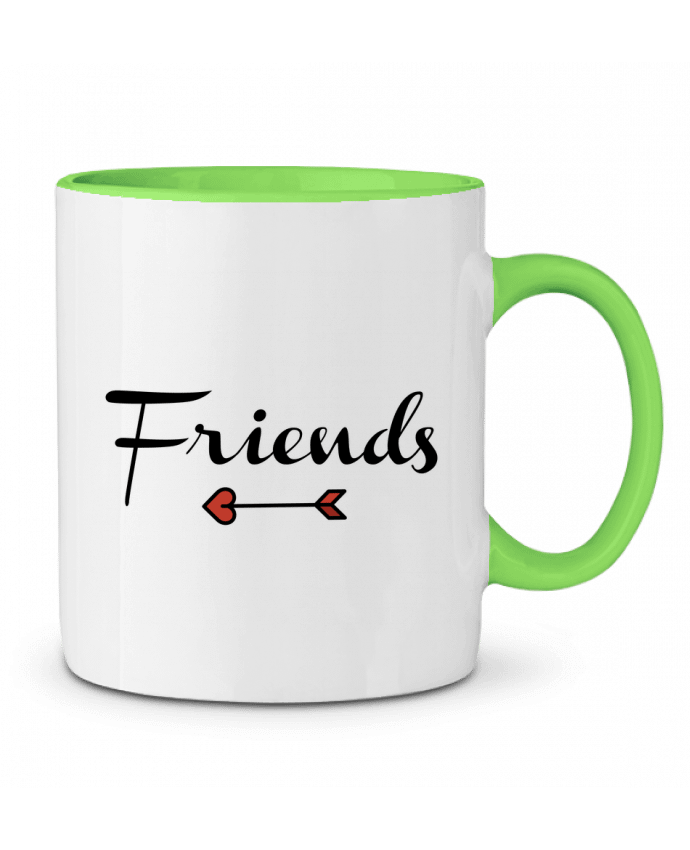 Two-tone Ceramic Mug Best Friends tunetoo