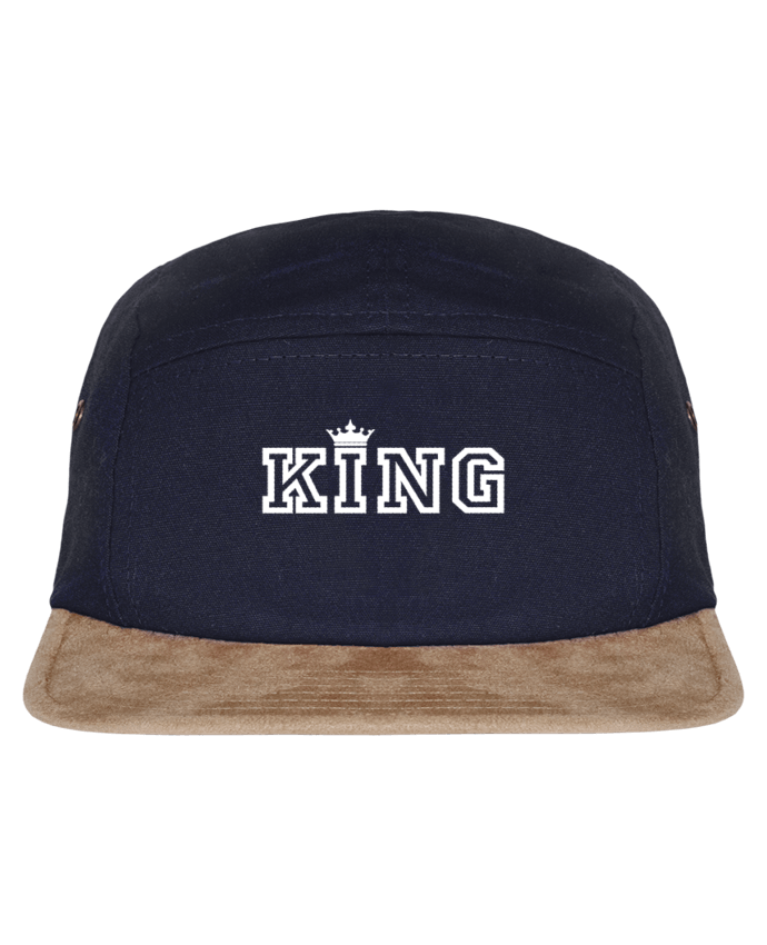 5 Panel Cap suede effect visor King 01 by tunetoo