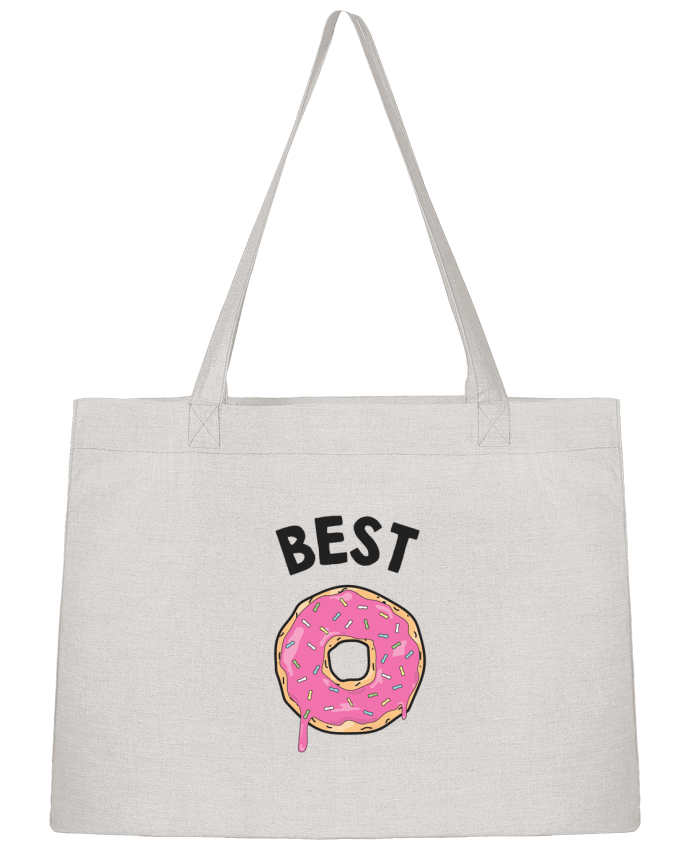 Shopping tote bag Stanley Stella Best Friends donut coffee by tunetoo