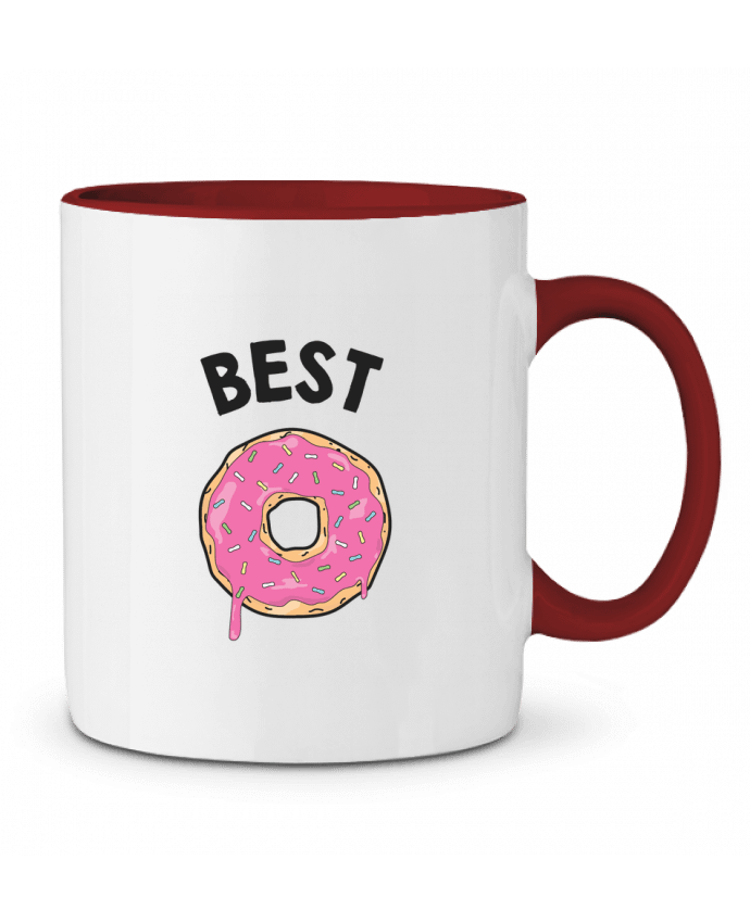 Mug bicolore Best Friends donut coffee tunetoo