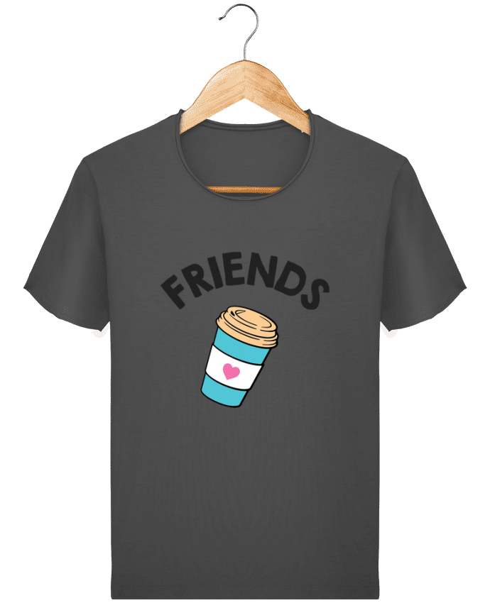 Camiseta Hombre Stanley Imagine Vintage Best Friends donut coffee por tunetoo