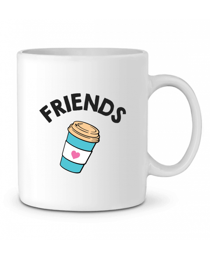 Ceramic Mug Best Friends donut coffee by tunetoo