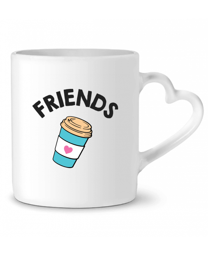 Mug Heart Best Friends donut coffee by tunetoo
