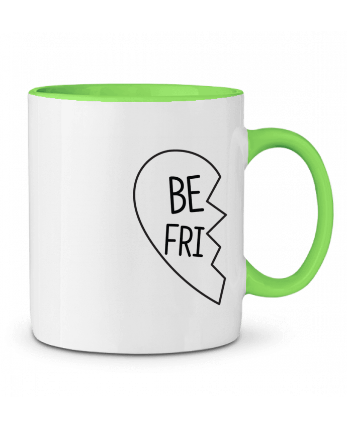 Mug bicolore Best Friend coeur brisé tunetoo