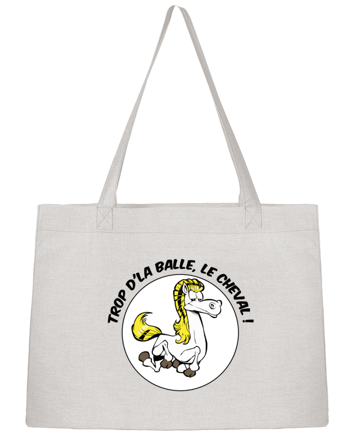 Shopping tote bag Stanley Stella Trop d'la balle, le cheval by Tomi Ax - tomiax.fr