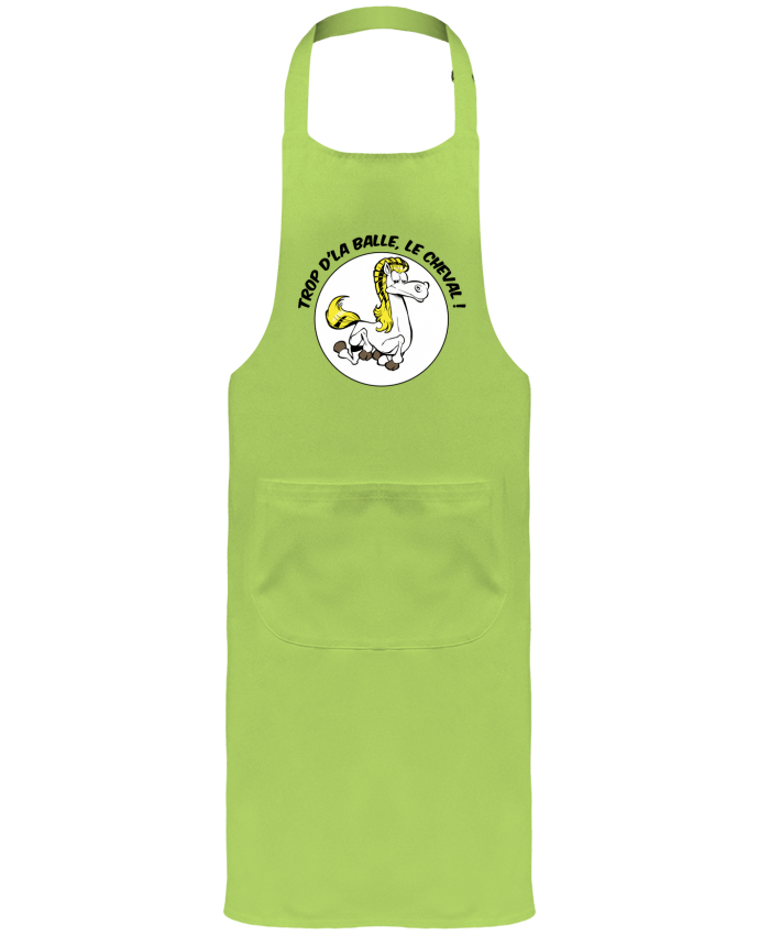 Garden or Sommelier Apron with Pocket Trop d'la balle, le cheval by Tomi Ax - tomiax.fr