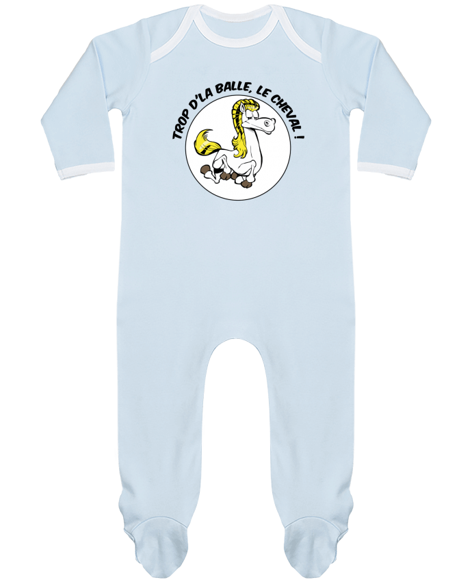 Body Pyjama Bébé Trop d'la balle, le cheval par Tomi Ax - tomiax.fr
