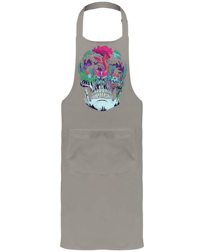 Tablier avec poches Skull nature par jorrie