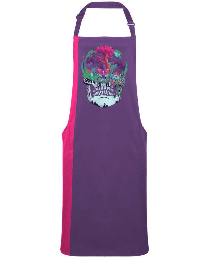 Tablier bicolore Skull nature par  jorrie