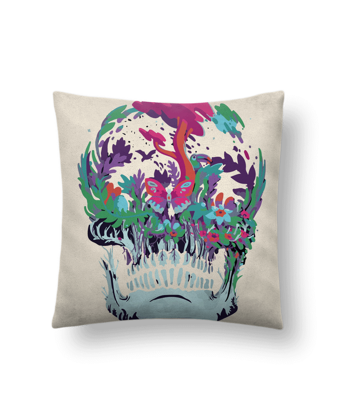 Cushion suede touch 45 x 45 cm Skull nature by jorrie