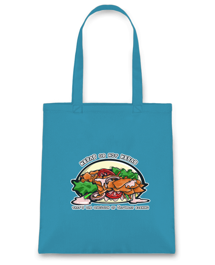 Tote Bag cotton Kebab or not Kebab ? by Tomi Ax - tomiax.fr