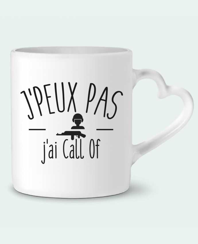 Taza Corazón Je peux pas j'ai call of por FRENCHUP-MAYO