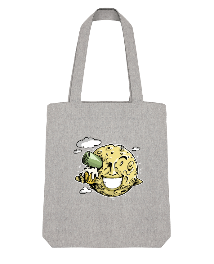 Tote Bag Stanley Stella Lune & bière by Tomi Ax - tomiax.fr 