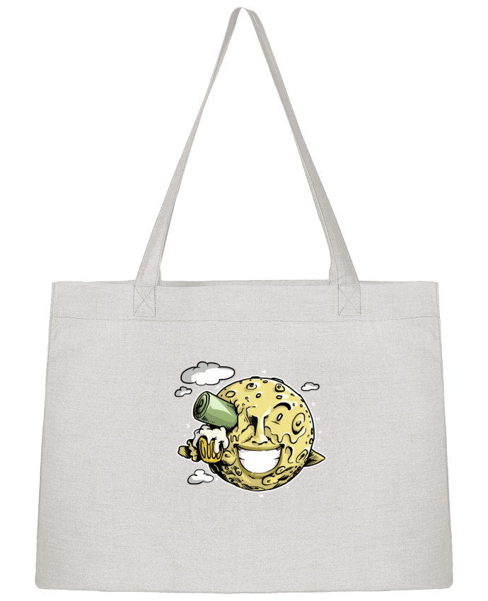 Shopping tote bag Stanley Stella Lune & bière by Tomi Ax - tomiax.fr