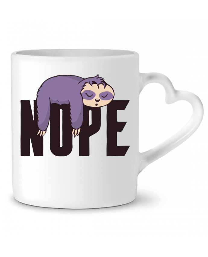 Mug coeur Nope - Pas aujourd'hui par jorrie