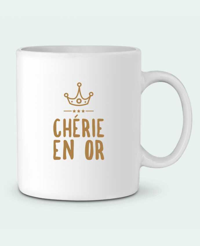 Ceramic Mug Chérie en or by tunetoo