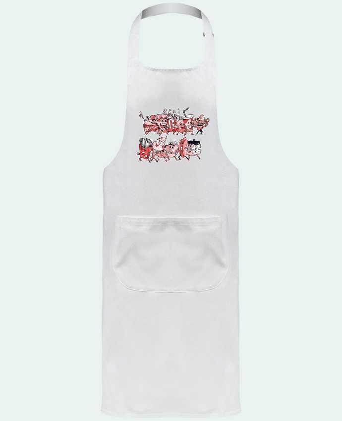 Garden or Sommelier Apron with Pocket Snacking et fiesta by Tomi Ax - tomiax.fr