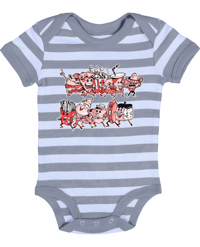 Baby Body striped Snacking et fiesta - Tomi Ax - tomiax.fr