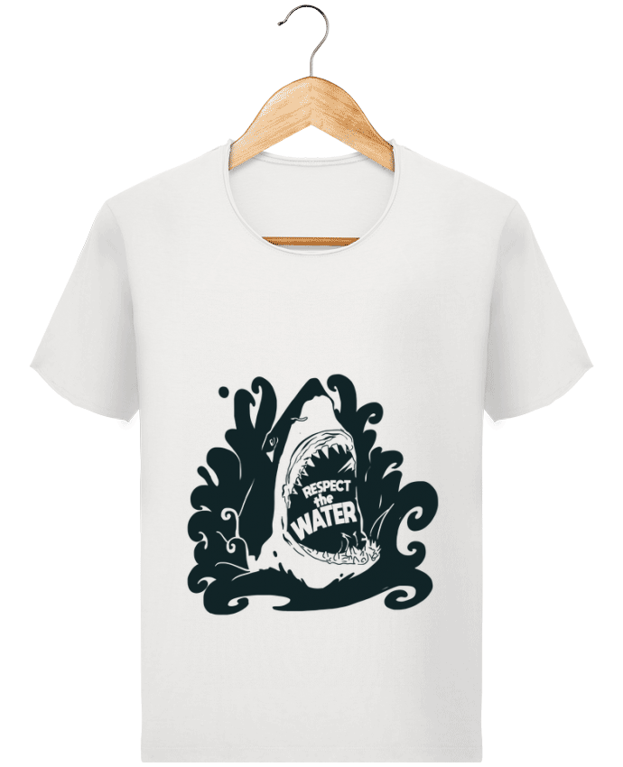  T-shirt Homme vintage Respect the Water - Shark par Tomi Ax - tomiax.fr