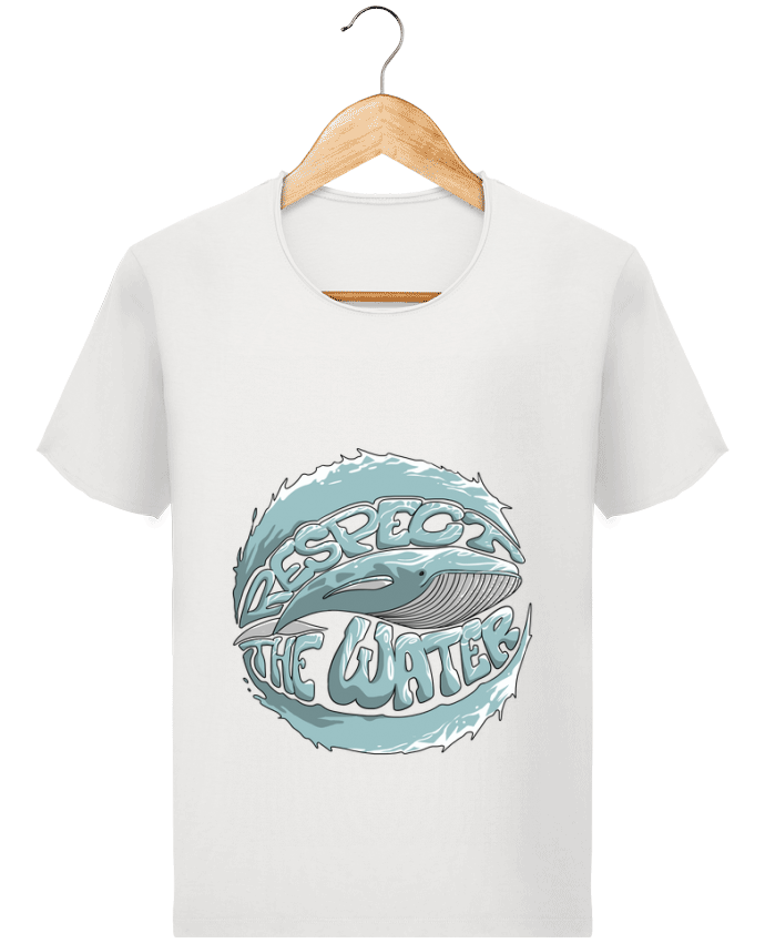  T-shirt Homme vintage REspect the Water - Whale par Tomi Ax - tomiax.fr