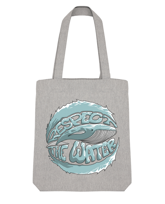 Tote Bag Stanley Stella REspect the Water - Whale par Tomi Ax - tomiax.fr 