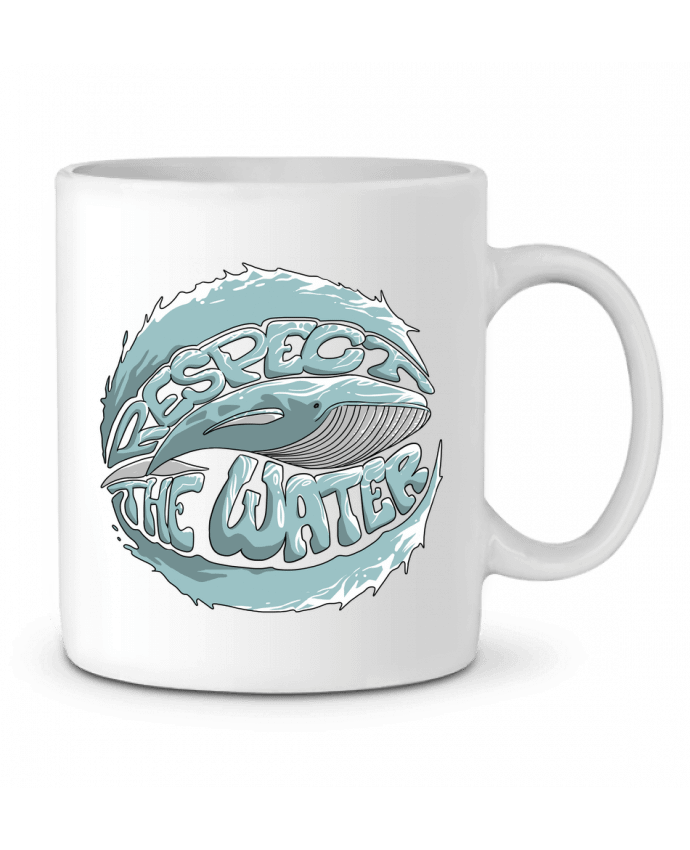 Ceramic Mug REspect the Water - Whale by Tomi Ax - tomiax.fr