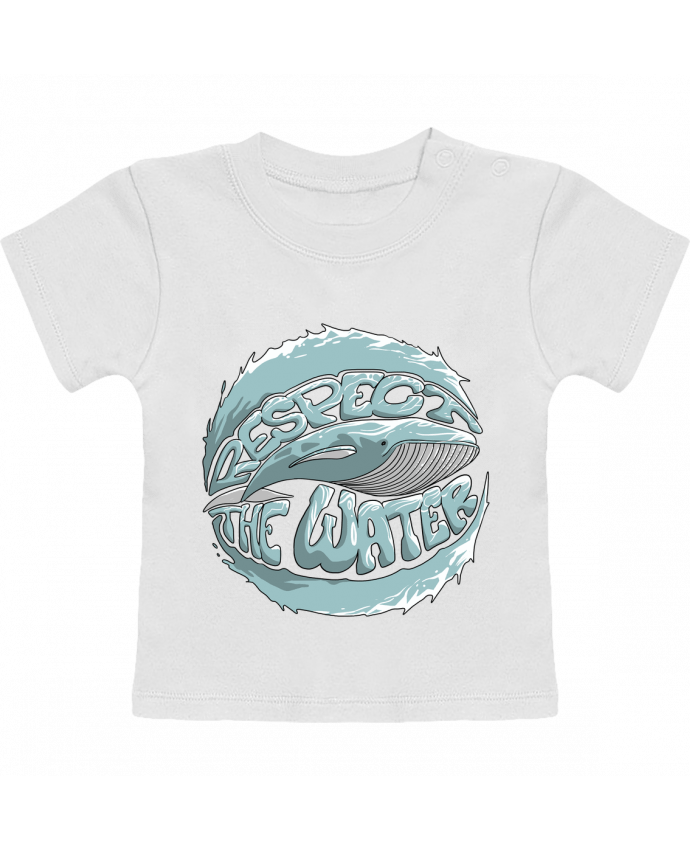 T-Shirt Baby Short Sleeve REspect the Water - Whale manches courtes du designer Tomi Ax - tomiax.fr