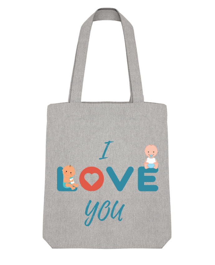 Tote Bag Stanley Stella I love you par Lovebebe 