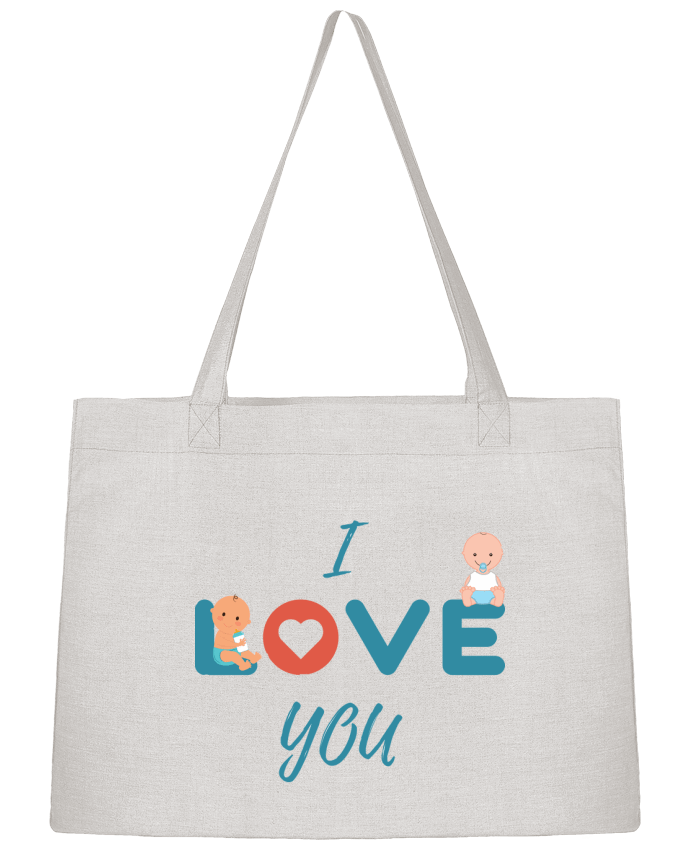 Shopping tote bag Stanley Stella I love you by Lovebebe