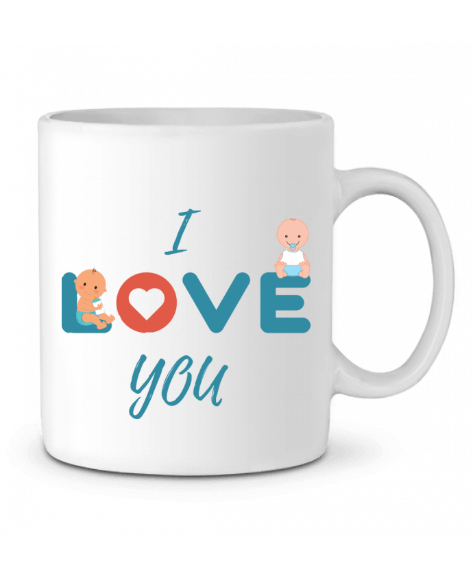 Ceramic Mug I love you by Lovebebe